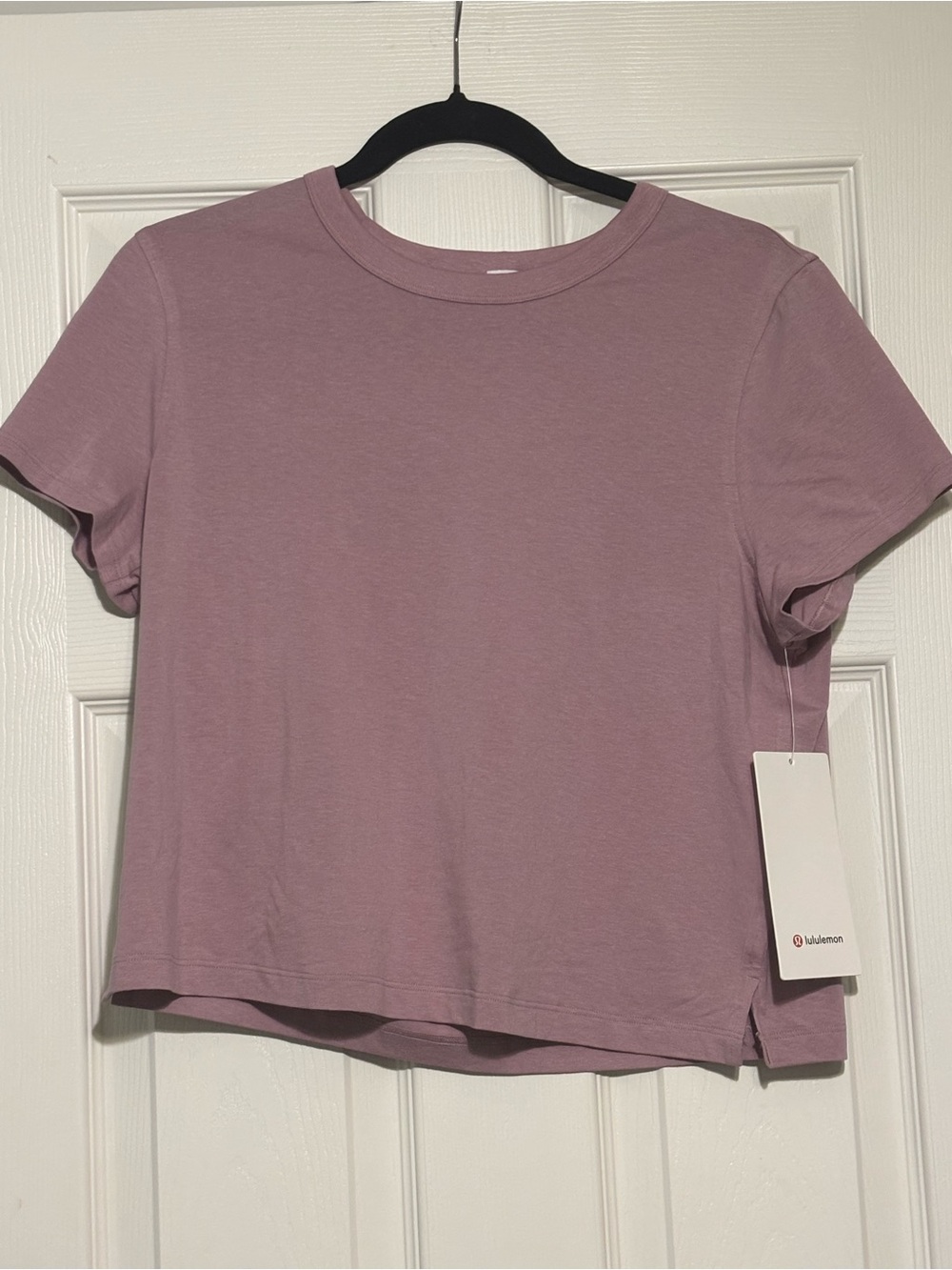 Classic-Fit Cotton-Blend Tee in Dusty Pink